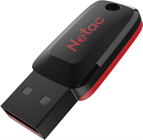 NETAC Флеш Диск 16GB U197 NT03U197N-016G-20BK USB2.0 черный/красный Флеш Диск