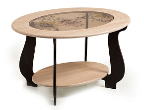 БИТЕЛ СЖ-25 (ДУБ/ВЕНГЕ, Р-1) Журнальный стол