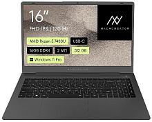 MACHCREATOR 16" One R6 Ryzen 5 7430U/16Gb/SSD512Gb/AMD Radeon Graphics/W11Pro/grey (JJ00G000HRU)