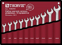 THORVIK W1S10TB Набор ключей гаечных рожковых серии ARC в сумке, 6-24 мм, 10 пред Набор ключей