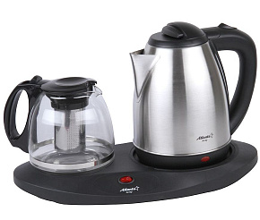ATLANTA ATH-2591 black (1,8л. металл) Чайник