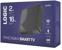 PERFEO (PF_A4555) "LOGIC 2/16", черный Perfeo SMART TV BOX приставка "LOGIC 2/16",Allwinner H313,Android 10, 2Gb/16Gb,Пульт Bluetooth