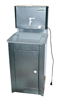 ЧИСТЮЛЯ (бак полимерное покр. с ЭВН+мойка пластм.) аквамикс Умывальник