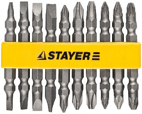 STAYER MASTER 2605-H10_z01 набор бит в держателе (уп.10шт) Набор бит