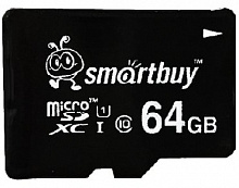 SMARTBUY (SB64GBSDCL10-00) MicroSDXC 64GB Class10 UHS-1 Карта памяти