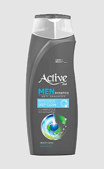ACTIVE Шампунь мужской против перхоти CARE & BEAUTY. С климбазолом и ментолом, 350 мл (512102057) Шампунь мужской ACTIVE Шампунь мужской против перхот