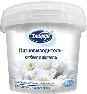 ТАЙФУН 182159 Пятновыводитель отбеливатель 270 г Пятновыводитель/отбеливатель ТАЙФУН 182159 Пятновыводитель отбеливатель 270 г