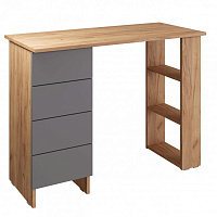 МЕБЕЛЬ-КОМПЛЕКС ЛАЙТ Стол письменный 4Я Дуб золотой крафт/Серый шифер Модульная мебель