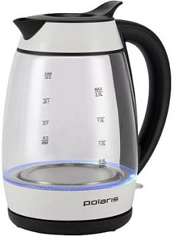 POLARIS PWK-2092СGL белый/черный Чайник