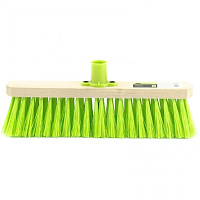 СИБРТЕХ Щетка деревянная для подметания пола, 280 мм, 5 рядов, прямая тулейка с резьбой, без черенка 84614