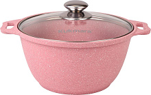KUKMARA к31tsr а/пр литая 3,0л стекл/кр Trendy style rose Кастрюля KUKMARA к31tsr а/пр литая 3,0л стекл/кр Trendy style rose