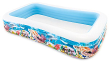 INTEX Бассейн надувной 305x183x56 см.Прямоугольный. Морская жизнь . (в коробке) . Арт. 58485NP Бассейн надувной