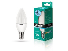 CAMELION (12386) LED8-C35/845/E14/4500К Лампа светодиодная
