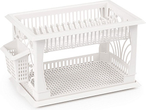 АЛЬТЕРНАТИВА М8709 Мечта хозяйки №1 белый Сушилка для посуды