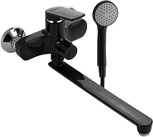 BRIMIX 5567 Смеситель для ванны, с длинным изливом, шаровый, из высокопрочного АБС пластика, цвет ЧЕРНЫЙ Смесители