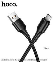 HOCO (6942007658881) X120m для micro USB , 1 м, Black Кабель HOCO (6942007658881) X120m для micro USB , 1 м, Black