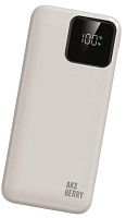 AKSBERRY (6920680876877) E101 Violet быстрая зарядка PD22.5W/QC22.5W с дисплеем 10000mAh, белый Внешний АКБ