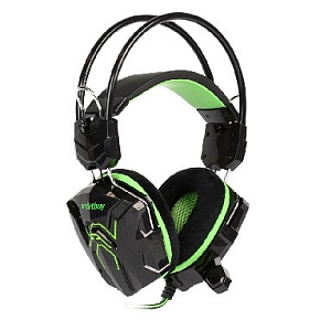 SMARTBUY (SBHG-1200) RUSH SNAKE черно-зеленая Наушники-гарнитура