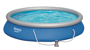 BESTWAY Бассейн с надувным бортом 457х84см 9677л 57313 (004783) Бассейны