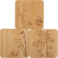 MALLONY Набор из 3 подставок под горячее бамбука Foresta di bambu, р-р: 10*10*0,8 см (985990)