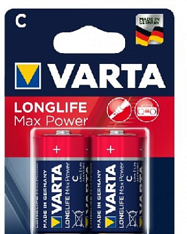 VARTA LR14 C BL2 MAX TECH ALKALINE 1.5V (4714) (4714101402) Элементы питания