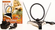 SELENGA 105A с усилителем. для телевизора. активная. для дома. для дачи ВВ2275 ТВ антенна