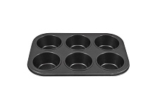 MALLONY BF-033, 6 ячеек в одной форме, размер: 31,3*21,7*4 см (191315) Форма для выпечки MALLONY Форма для выпечки кексов BF-033, 6 ячеек в одной форм