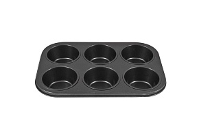 MALLONY BF-033, 6 ячеек в одной форме, размер: 31,3*21,7*4 см (191315) Форма для выпечки MALLONY Форма для выпечки кексов BF-033, 6 ячеек в одной форм