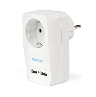 SMARTBUY (SBE-16-A02-3z) 3 гнезда с заземлением плоский 16А 250B Разветвитель