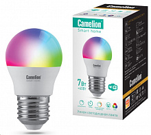 CAMELION (14501) LSH7/G45/RGBСW/Е27/WIFI Smart Home светодиодная лампа