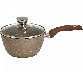 МЕЧТА 82806 Гранит brown 1,7л несъемная ручка стеклянная крышка Ковш