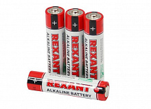 REXANT (30-1012) Алкалиновая батарейка AAA/LR03-4BL 1,5V Элементы питания