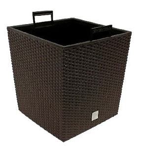 PROSPERPLAST Кашпо RATO LOW DRTS400L-440U венге 2пр 37 и 64л Кашпо