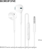 BOROFONE (6941991121722) BM100 White Наушники