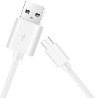 MORE CHOICE (4627151190754) K13mUSB 2.4A microUSB белый 1m Кабель MORE CHOICE (4627151190754) K13mUSB 2.4A microUSB белый 1m