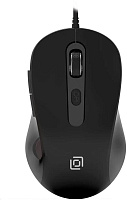 OKLICK Мышь Оклик 211M черный оптическая 2400dpi USB для ноутбука 6but Мышь
