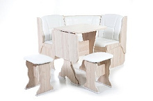 БИТЕЛ НАРЦИСС Ясень/Милк (молочный) (4 кор) Набор мебели для кухни