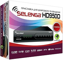 SELENGA HD950D эфирный DVB-T2/C тв ресивер, тюнер бесплатного IPTV, медиаплеер ВВ3411