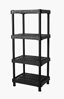 BLOCKER BR3801ЧР EXPERT вентилируемый 60*45 4 полки черный Этажерка