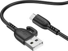 BOROFONE (6974443389906) BX91 USB 2.4A microUSB 1 m черный Кабель BOROFONE (6974443389906) BX91 USB 2.4A microUSB 1 m черный