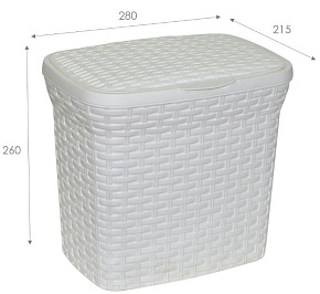 VIOLET Ротанг 10л белый 421106 Корзина для хранения