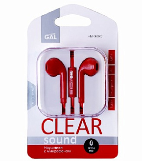 GAL HM-060RD красный Наушники