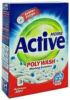 ACTIVE Стиральный порошок автомат "Poly Wash" 450 гр. картонная упаковка (24) 511701036 Стиральный порошок ACTIVE Стиральный порошок автомат "Poly Was