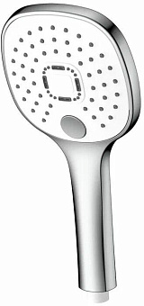 GOLDEN FOX S1189 Лейка д/душа 3-реж. d117 квадрат перекл.кнопкой ABC пластик блистер