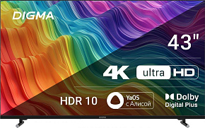 DIGMA DM-LED43UBB33 UHD SMART TV Яндекс LED-ТЕЛЕВИЗОРЫ