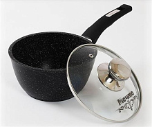 МЕЧТА 82802 Гранит black 1,7л несъемная ручка стеклянная крышка Ковш