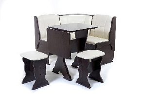 БИТЕЛ НАРЦИСС Венге/Крем (кремовый) (4 кор) Набор мебели для кухни