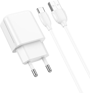 BOROFONE (6974443383898) для Type-C BA64Aa White СЗУ