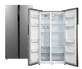 БИРЮСА SBS 587 I 510л нержавеющая сталь Холодильник