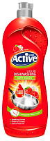 ACTIVE Гель-концентрат для мытья посуды "Клубника и малина", 750 мл (511301192) Гель для мытья посуды ACTIVE Гель-концентрат для мытья посуды "Клубник